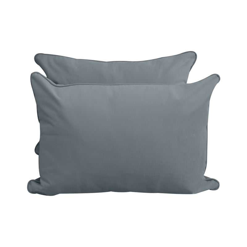 STYLE V4 - Velvet Indoor Daybed Mattress Bolster Backrest Cushion Pillow Complete Set