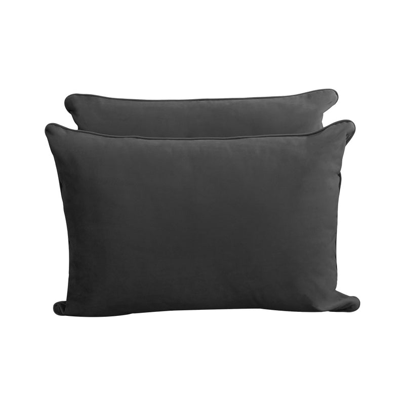STYLE V4 - Velvet Indoor Daybed Mattress Bolster Backrest Cushion Pillow Complete Set
