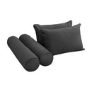 STYLE V4 - Velvet Indoor Daybed Mattress Bolster Backrest Cushion Pillow |COVERS ONLY|