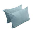 STYLE V4 - Velvet Indoor Daybed Bolster Backrest Cushion Pillow |COVERS ONLY|