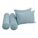 STYLE V4 - Velvet Indoor Daybed Bolster Backrest Cushion Pillow |COVERS ONLY|