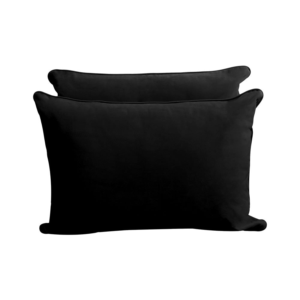 STYLE V4 - Velvet Indoor Daybed Mattress Bolster Backrest Cushion Pillow |COVERS ONLY|