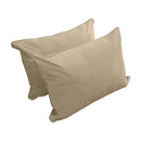 STYLE V4 - Velvet Indoor Daybed Bolster Backrest Cushion Pillow |COVERS ONLY|