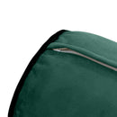STYLE V2 - Velvet Indoor Daybed Bolster Backrest Cushion Pillow |COVERS ONLY|