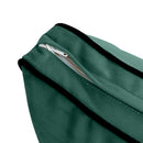 STYLE V2 - Velvet Indoor Daybed Bolster Backrest Cushion Pillow |COVERS ONLY|