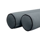 STYLE V6 - Velvet Indoor Daybed Mattress Bolster Cushion Pillow Complete Set