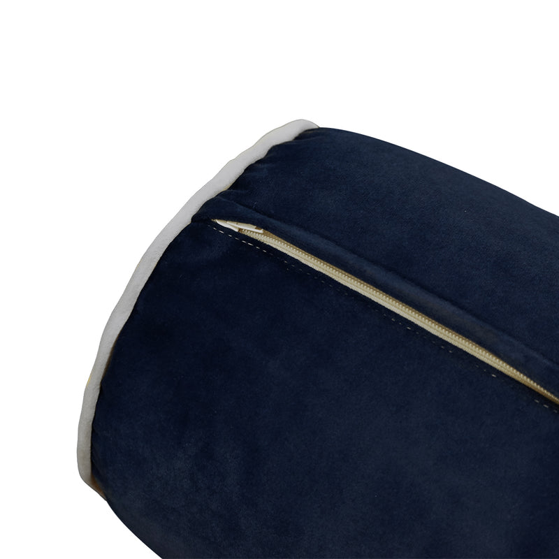 STYLE V4 - Velvet Indoor Daybed Bolster Backrest Cushion Pillow |COVERS ONLY|