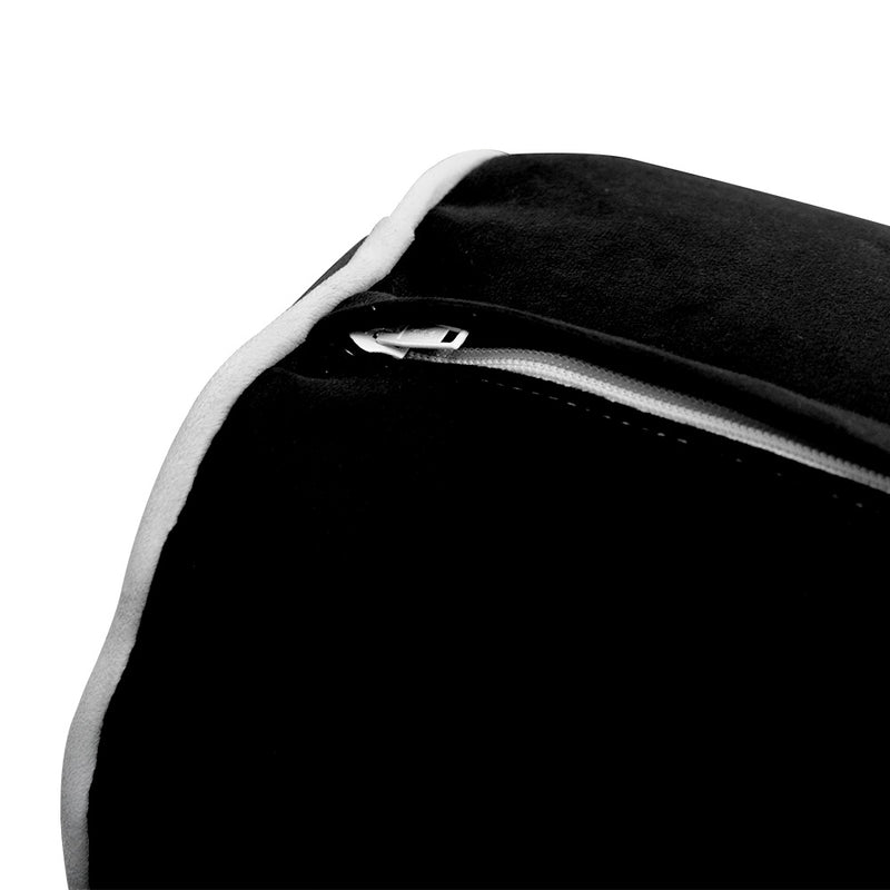 STYLE V4 - Velvet Indoor Daybed Bolster Backrest Cushion Pillow |COVERS ONLY|