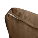 STYLE V3 - Velvet Indoor Daybed Bolster Backrest Cushion Pillow |COVERS ONLY|