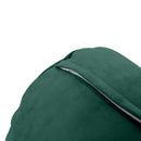 STYLE V2 - Velvet Indoor Daybed Bolster Backrest Cushion Pillow |COVERS ONLY|