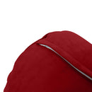 STYLE V3 - Velvet Indoor Daybed Bolster Backrest Cushion Pillow |COVERS ONLY|