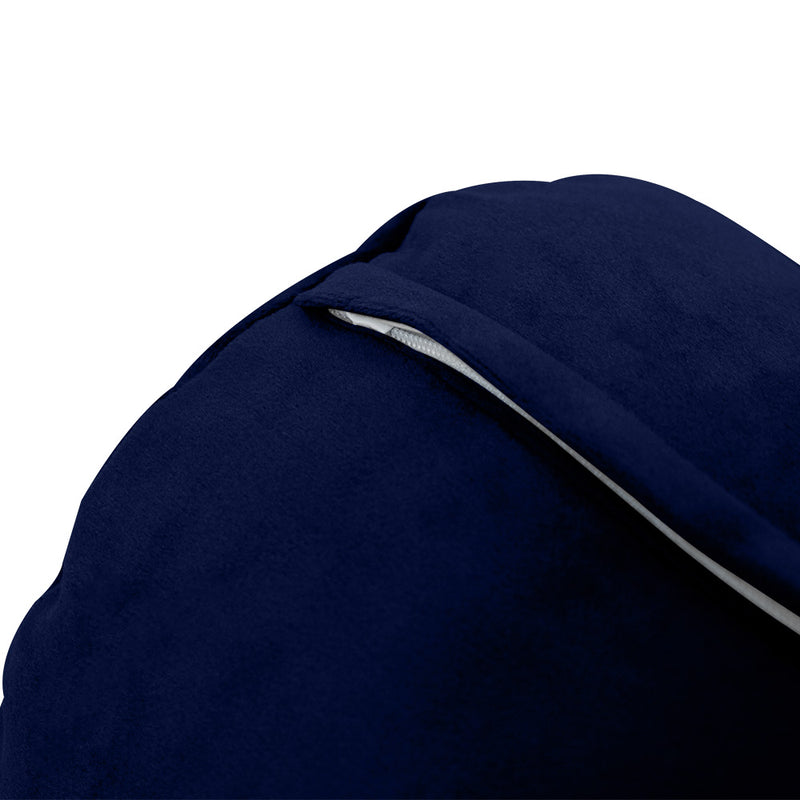 STYLE V5 - Velvet Indoor Daybed Mattress Bolster Pillow |COVERS ONLY|
