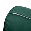 STYLE V4 - Velvet Indoor Daybed Bolster Backrest Cushion Pillow |COVERS ONLY|