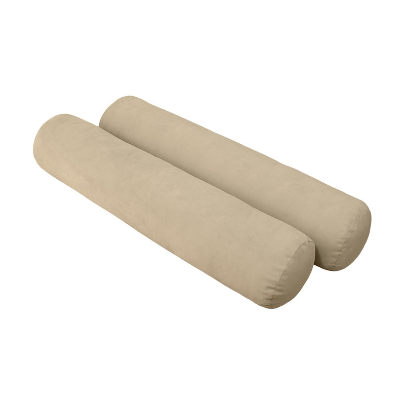STYLE V5 - Velvet Indoor Daybed Mattress Bolster Cushion Pillow Complete Set