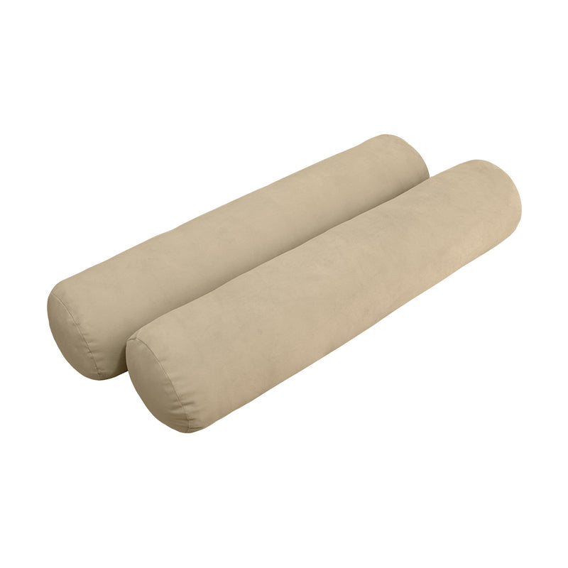 STYLE V5 - Velvet Indoor Daybed Mattress Bolster Cushion Pillow Complete Set