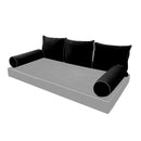 STYLE V3 - Velvet Indoor Daybed Bolster Backrest Cushion Pillow |COVERS ONLY|