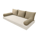 STYLE V3 - Velvet Indoor Daybed Bolster Backrest Cushion Pillow |COVERS ONLY|