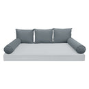 STYLE V3 - Velvet Indoor Daybed Bolster Backrest Cushion Pillow |COVERS ONLY|