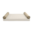 STYLE V5 - Velvet Indoor Daybed Bolster Pillow Cushion |COVERS ONLY|