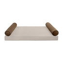 STYLE V5 - Velvet Indoor Daybed Bolster Pillow Cushion |COVERS ONLY|