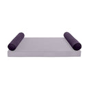 STYLE V5 - Velvet Indoor Daybed Bolster Pillow Cushion |COVERS ONLY|