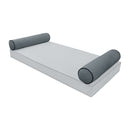 STYLE V5 - Velvet Indoor Daybed Bolster Pillow Cushion |COVERS ONLY|