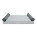 STYLE V5 - Velvet Indoor Daybed Bolster Pillow Cushion |COVERS ONLY|