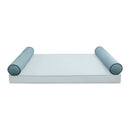 STYLE V5 - Velvet Indoor Daybed Bolster Pillow Cushion |COVERS ONLY|