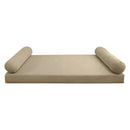 STYLE V5 - Velvet Indoor Daybed Mattress Bolster Pillow |COVERS ONLY|