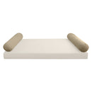 STYLE V5 - Velvet Indoor Daybed Bolster Pillow Cushion |COVERS ONLY|