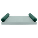 STYLE V5 - Velvet Indoor Daybed Bolster Pillow Cushion |COVERS ONLY|