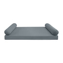 STYLE V5 - Velvet Indoor Daybed Mattress Bolster Pillow |COVERS ONLY|