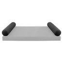 STYLE V5 - Velvet Indoor Daybed Bolster Pillow Cushion |COVERS ONLY|