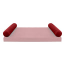 STYLE V5 - Velvet Indoor Daybed Bolster Pillow Cushion |COVERS ONLY|