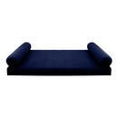 STYLE V5 - Velvet Indoor Daybed Mattress Bolster Pillow |COVERS ONLY|