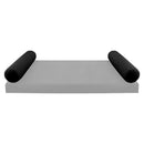 STYLE V5 - Velvet Indoor Daybed Bolster Pillow Cushion |COVERS ONLY|