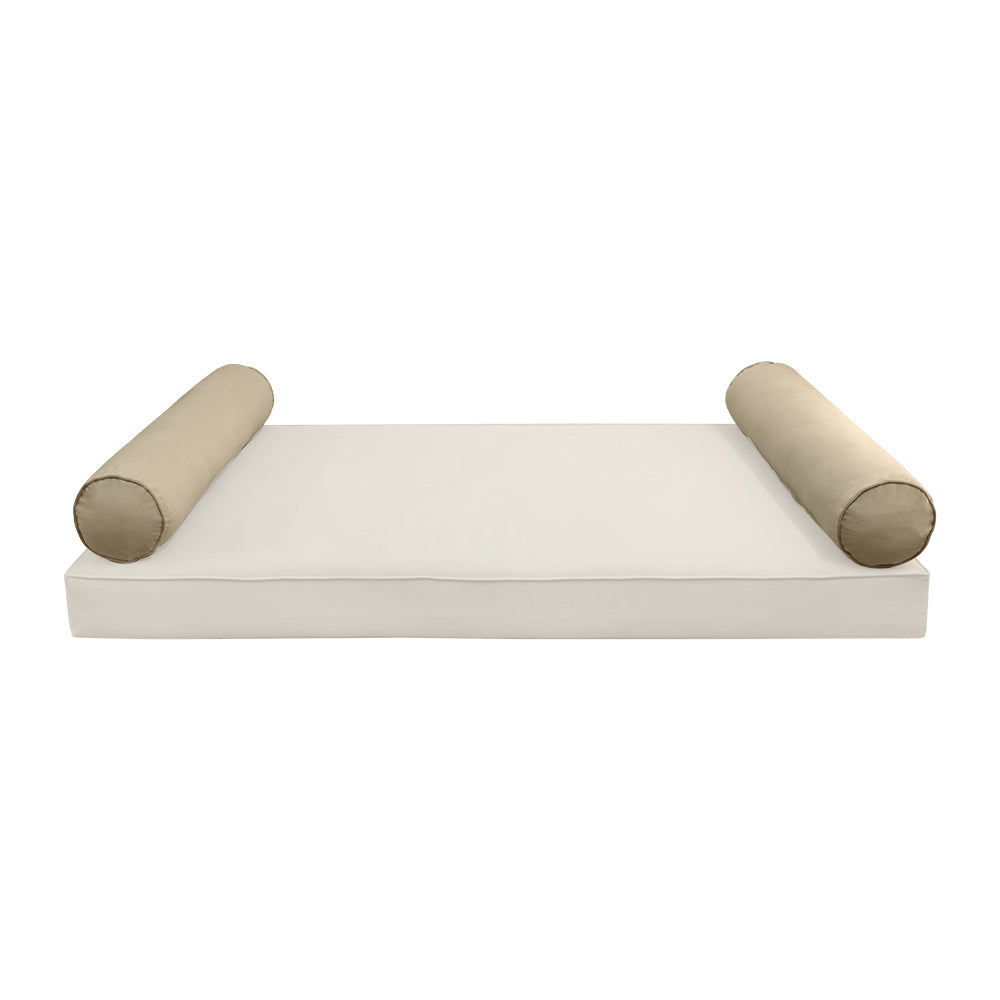 STYLE V5 - Velvet Indoor Daybed Bolster Pillow Cushion |COVERS ONLY|