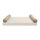 STYLE V5 - Velvet Indoor Daybed Bolster Pillow Cushion |COVERS ONLY|