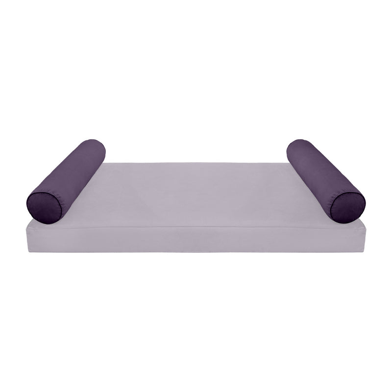 STYLE V5 - Velvet Indoor Daybed Bolster Pillow Cushion |COVERS ONLY|