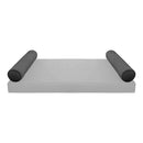 STYLE V5 - Velvet Indoor Daybed Bolster Pillow Cushion |COVERS ONLY|