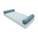 STYLE V5 - Velvet Indoor Daybed Bolster Pillow Cushion |COVERS ONLY|