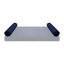 STYLE V5 - Velvet Indoor Daybed Bolster Pillow Cushion |COVERS ONLY|