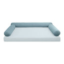 STYLE V6 - Velvet Indoor Daybed Bolster Pillow Cushion |COVERS ONLY|