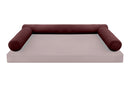 STYLE V6 - Velvet Indoor Daybed Bolster Pillow Cushion |COVERS ONLY|