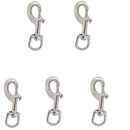 5 Pc 5/8" x 87mm Marine Stainless Steel Swivel Snap Hook Boat 350 Lbs