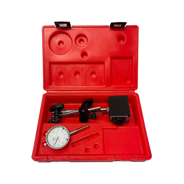 thumbnail interactive-video image 1 of 0-1" Dial Indicator & Magnetic Base Set W/ Fine Adjustment – CME Precision Tool 1 of 2
