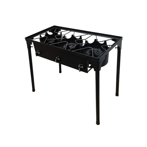 Triple Portable Propane High Pressure Camp Stove Burner UL Regulator w- Stand