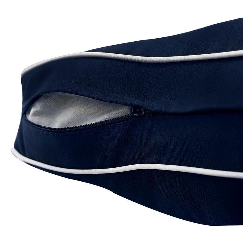 Medium Size 24"x26"x6" Outdoor Deep Seat Cushion, Water Repellent, Patio Deep Seat Backrest Cushion Insert & Cover Set