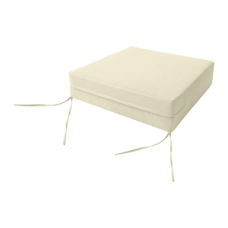 |COVER ONLY| Small Size 23"x24"x6" Outdoor Deep Seat Cushion with Bolster, Water Repellent, Patio Deep Seat Backrest Cushion Bolster Slipcovers Replacement
