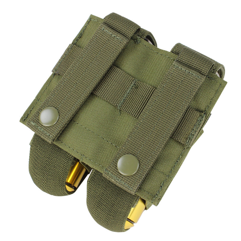 Condor Double 40mm Tactical MOLLE PALS Grenade Pouch Holster Case Shell Pouch-OD GREEN